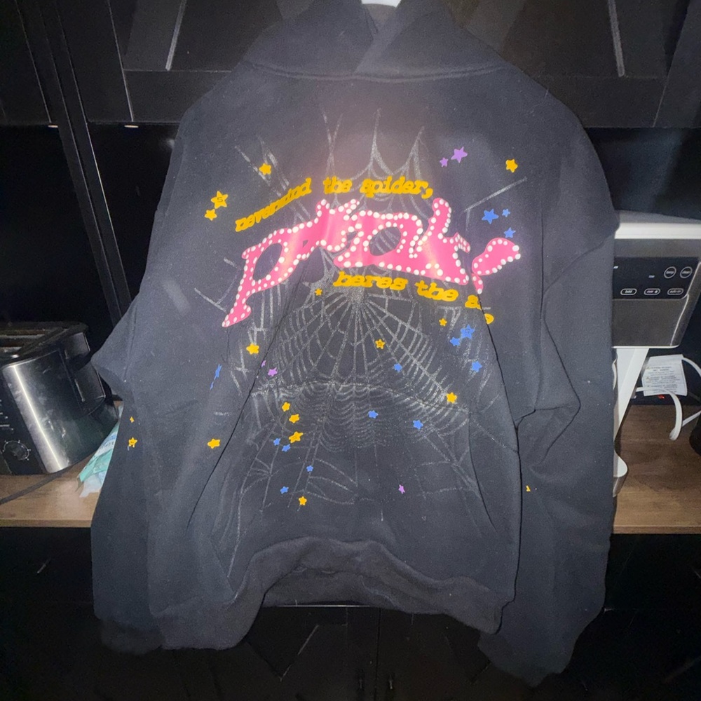 Black Graphic Men's Sweater